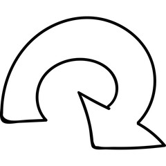 Single isolated icon with outline style icon on white background