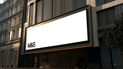 Obraz premium a big blank white billboard