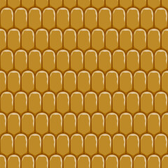 Seamless pattern with corn cob texture, maize. Color vector background.