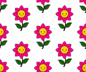 seamless pattern with flowers