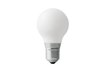 Compact LED bulb, energysaving technology, minimalistic design, on solid white background, single object.,