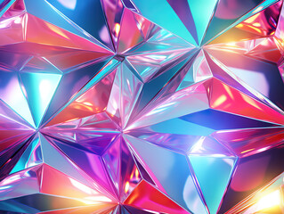 Unbelievable abstract background of colorful crystal glass