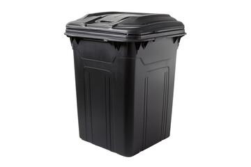 Durable outdoor composting bin, highcapacity, weatherresistant, on solid white background, single object.,