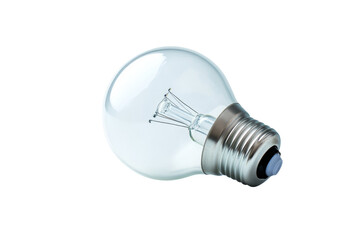 Energyefficient LED bulb with aluminum heat sink, advanced technology, on solid white background, single object.,
