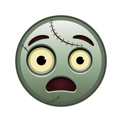 Face in fear Large size of zombie halloween emoji