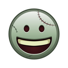 Grinning face Large size of zombie halloween emoji