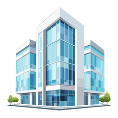 Skyscraper as an icon for posters or logos in business, education or medicine