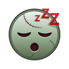 Sleeping face Large size of zombie halloween emoji