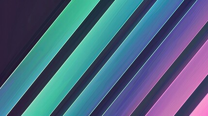 Obraz premium Navy to lavender gradient wallpaper featuring jagged neon green stripes in background