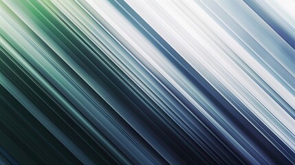 Fototapeta premium Silver to deep navy wallpaper with abstract green and white diagonal stripes
