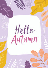 Fototapeta premium Hello Autumn
