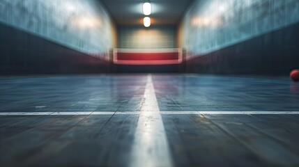 Blurred racquetball court wallpaper featuring a distant wall and subtle background