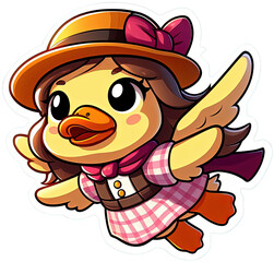 Quirky Adventures of Hat-Wearing Duck