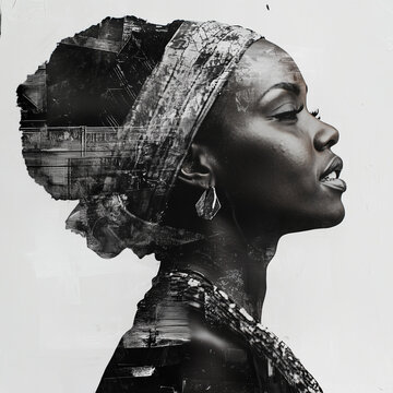 Vintage Graphic with White Background Made for Diverse Ad Campaign