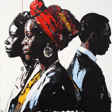 Vintage Graphic with White Background Made for Diverse Ad Campaign
