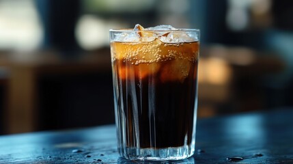 Coffee, lemonade, glass, ice. Generative AI