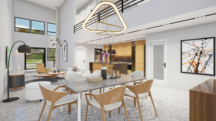 Dining Area | Living room | Modern kitchen | Island