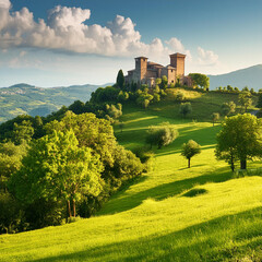 castle in the field