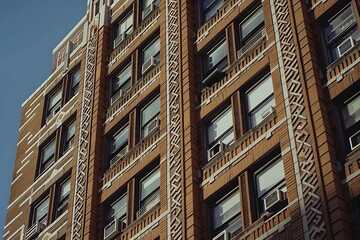 Obraz premium Detail of modern office building. Architectural detail of modern architecture.