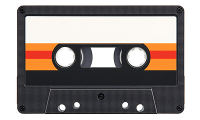 Naklejka premium cassette tape isolated on transparent background