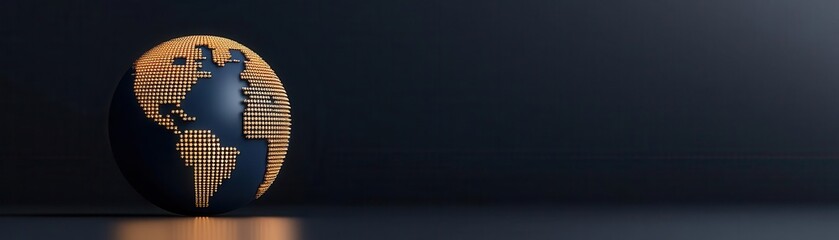 Global trade networks and economic growth forecast flat design, front view, trade globalization theme, 3D render, Splitcomplementary color scheme