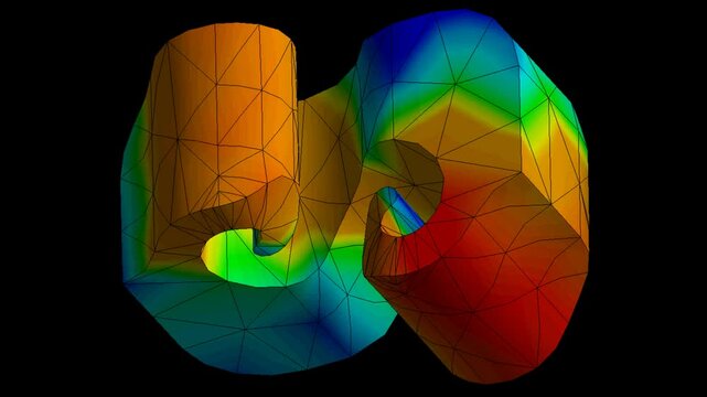 Mechanic simulation engineering - Stress and breakpoint analysis of Abstract Mechanical part under force and moment conditions