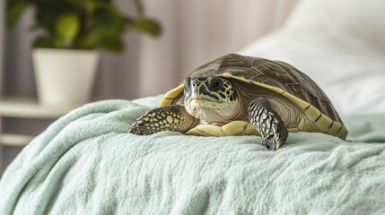 Turtle bed harmony. Generative AI