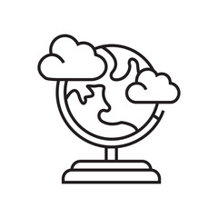 Globe planet vector set. Earth continents