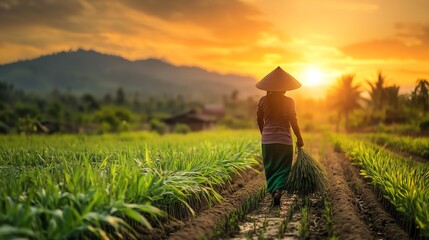 Fototapeta premium Promoting Low-Carbon Technologies in Agriculture for Sustainable Farming