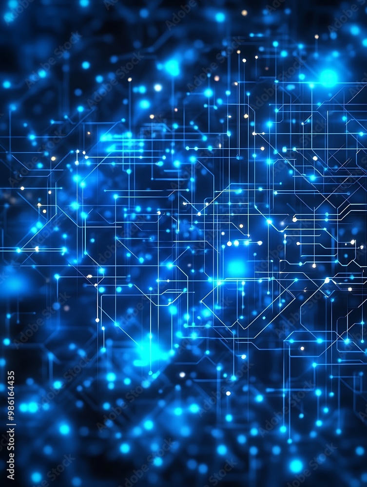 Poster Technological background : Generative AI