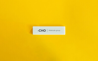 Aldehyde group, -CHO. Important Functional Group in Organic Chemistry.