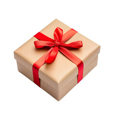 Obraz premium Gift box isolated on transparent background Generative Ai.