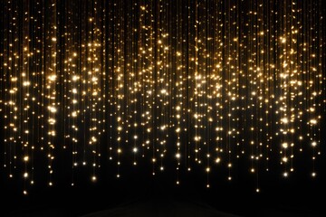 A mesmerizing cascade of twinkling string lights, creating a magical and enchanting atmosphere