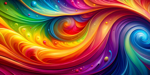 Obraz premium Abstract colorful background with vibrant hues and swirls, colors, abstract, backgrounds, textures, vibrant, design