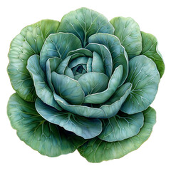 Fototapeta premium cabbage isolated on transparent background
