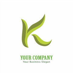 K  lettering logo is simple, easy to understand and authoritative