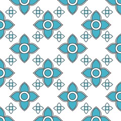 Seamless pattern old flower design