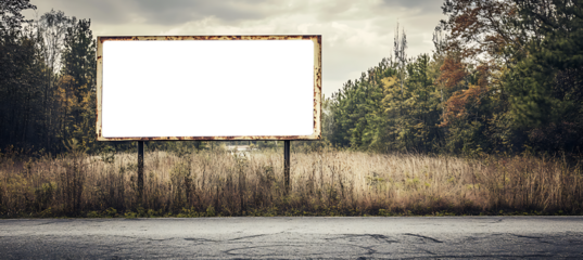 Customizable Roadside Advertising Banner Mockup - Ideal for Transparent PNG Presentations of Street Marketing Designs and Campaigns