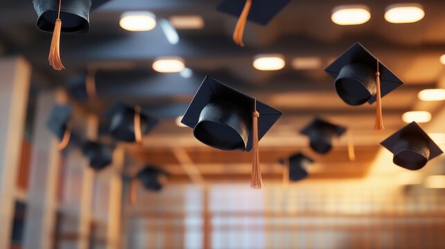 congratulations. and graduation caps and deration with new platform.