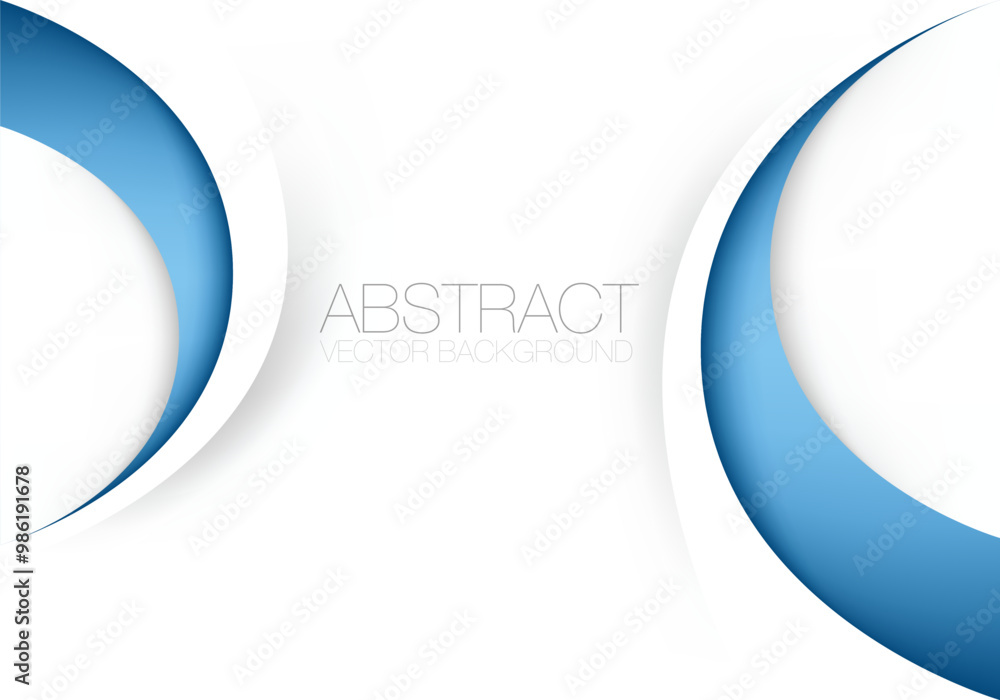 Fototapete graphic vector curve line overlap background for text and message design