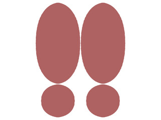 落書き風びっくりマークのイラスト素材