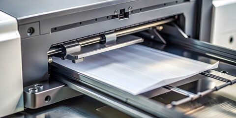 Close up of a printer creating a plastic piece, technology, printing, manufacturing, additive, process, plastic, object