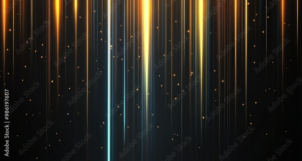 Sticker abstract light streaks background