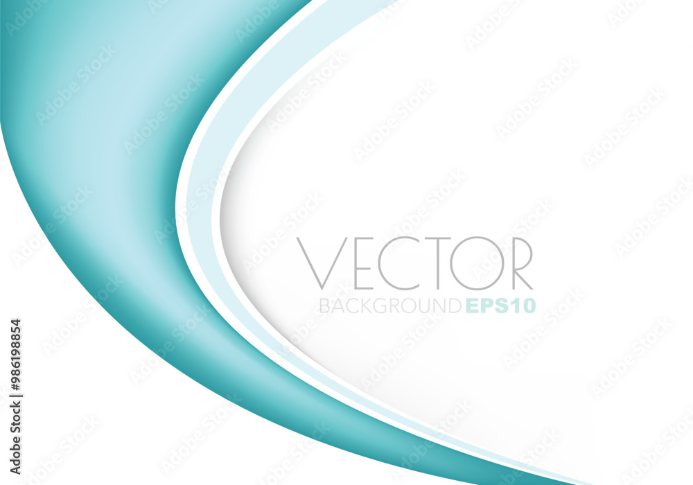 Fototapete graphic vector curve line overlap background for text and message design
