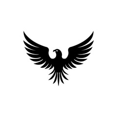 Eagle logo. Flying eagle icon. Vector. Eagle silhouette.