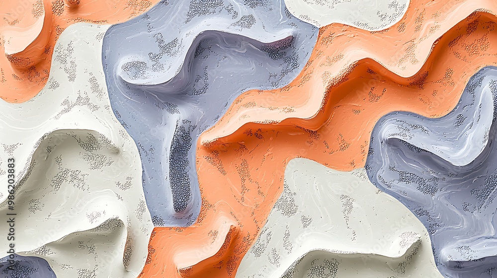 Poster a colorful, wavy pattern forms an abstract background texture, full of energy and movement.