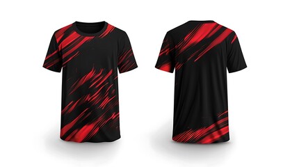 Black tshirt on a white background