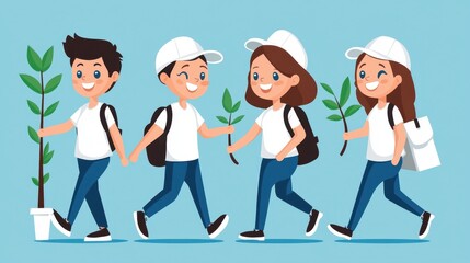 Eco-Friendly Youth Planting for a Greener Future