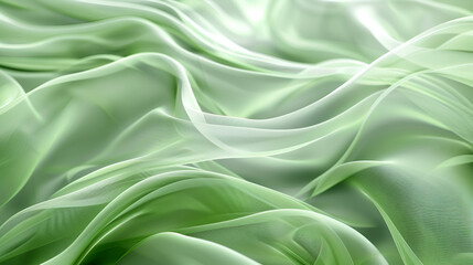 Obraz premium Abstract emerald green wave background with flowing textures, natural and organic design, perfect for environmental, wellness, and nature-inspired themes