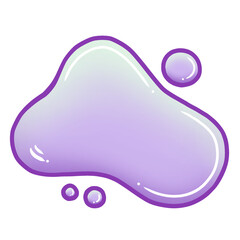 illustration of a green and purple water